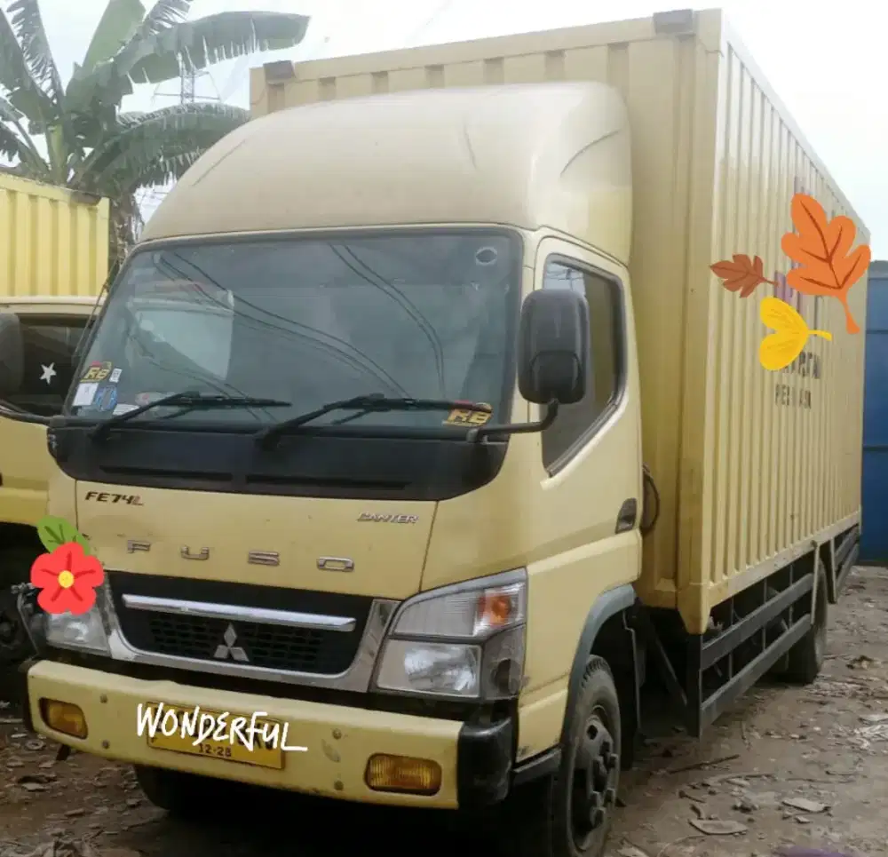 Mitsubishi Colt Diesel FE 74Long Canter Box Besi Long 5.8mtr Bio Solar