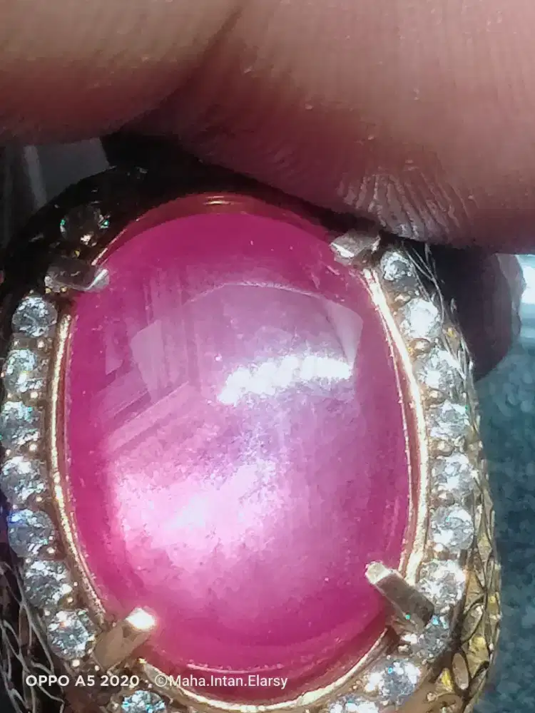 Ruby Birma/Afrika 16ct Ring Perak