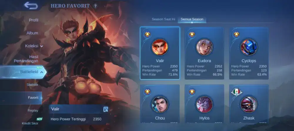 AKUN ML MURAH MERIAH