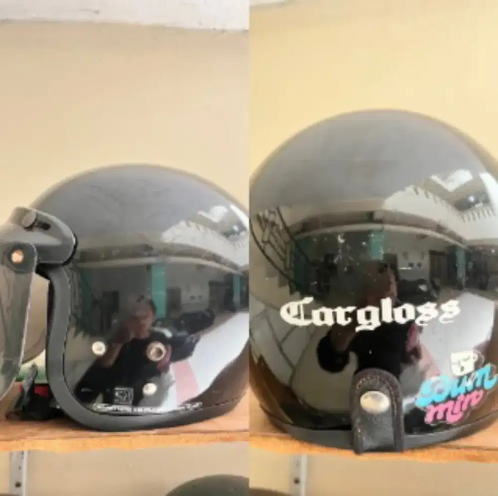 Helm cargloss hitam