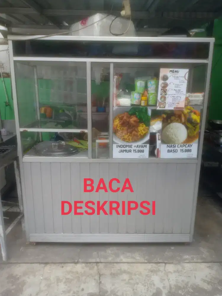 Etalase Dagang bekas keadaan layak pakai