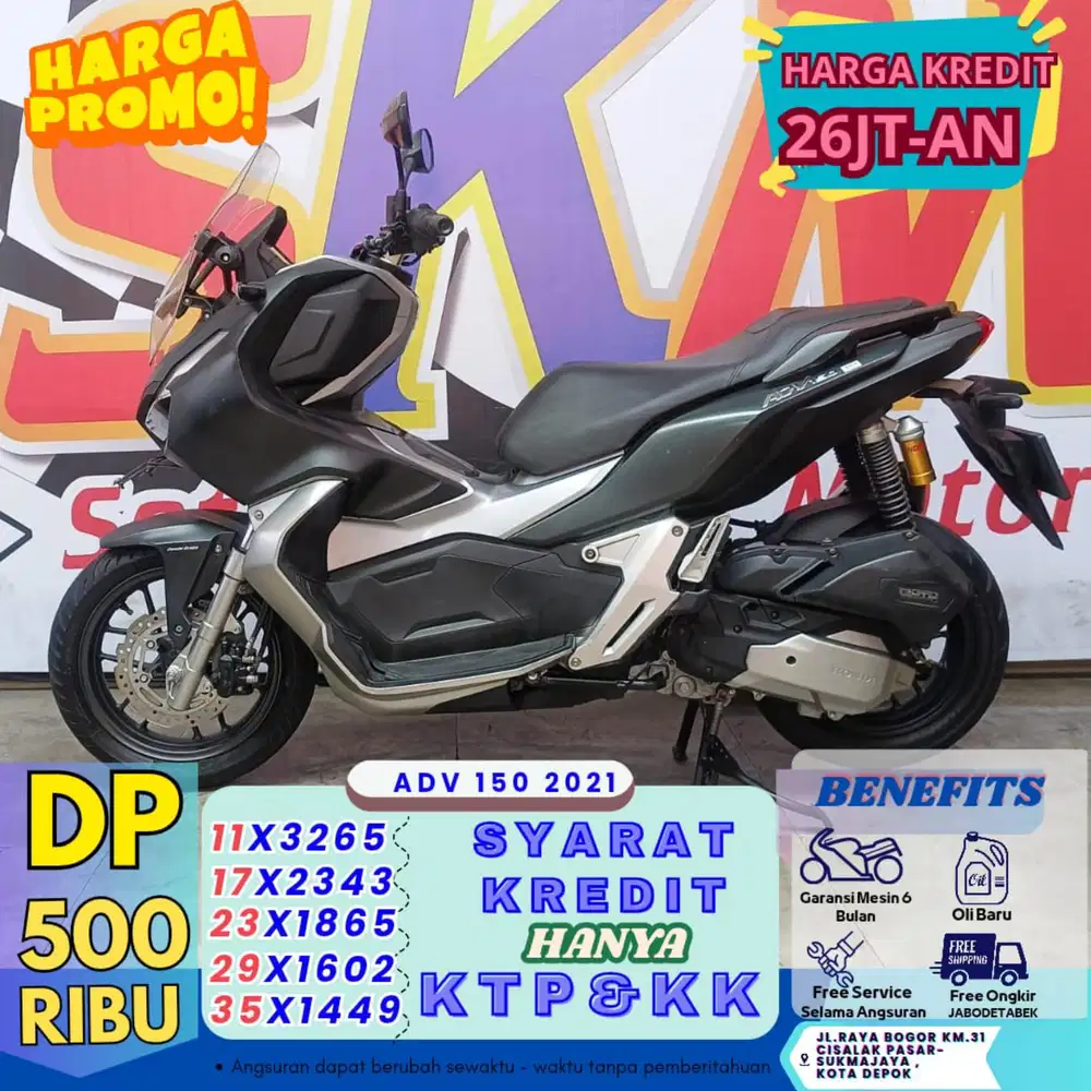 Cukup KTP dan KK DP 500rb aja adv 150 2021