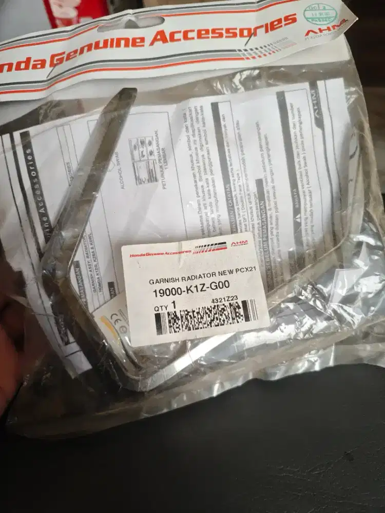 Garnish radiator pcx 160