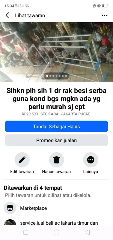 Slhkn plh slh 1 dr rak besi serba guna kond bgs mgkn perlu