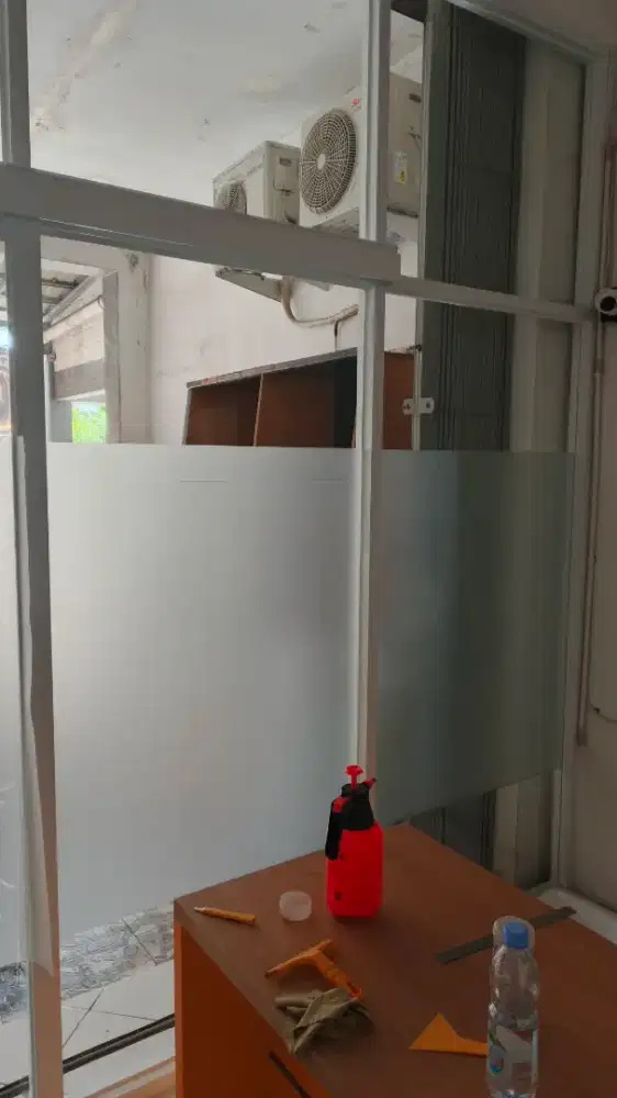 Stiker sandblast buram sticker ice polos & bisa cutting logo custom