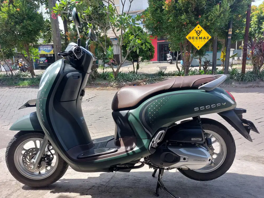 (DP 400)‼️ Honda Scoopy Stylish Keyless Hijau Mulus 2024 Cash Kredit
