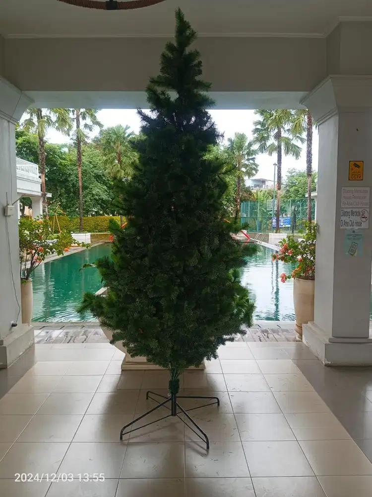 OBRAL POHON NATAL 3 meter 2nd seperti baru