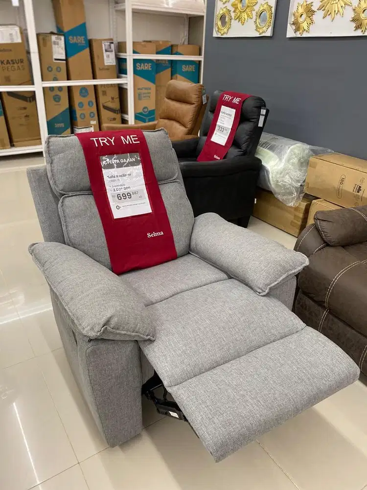 LORRY SOFA 1S  RECLINER GREY