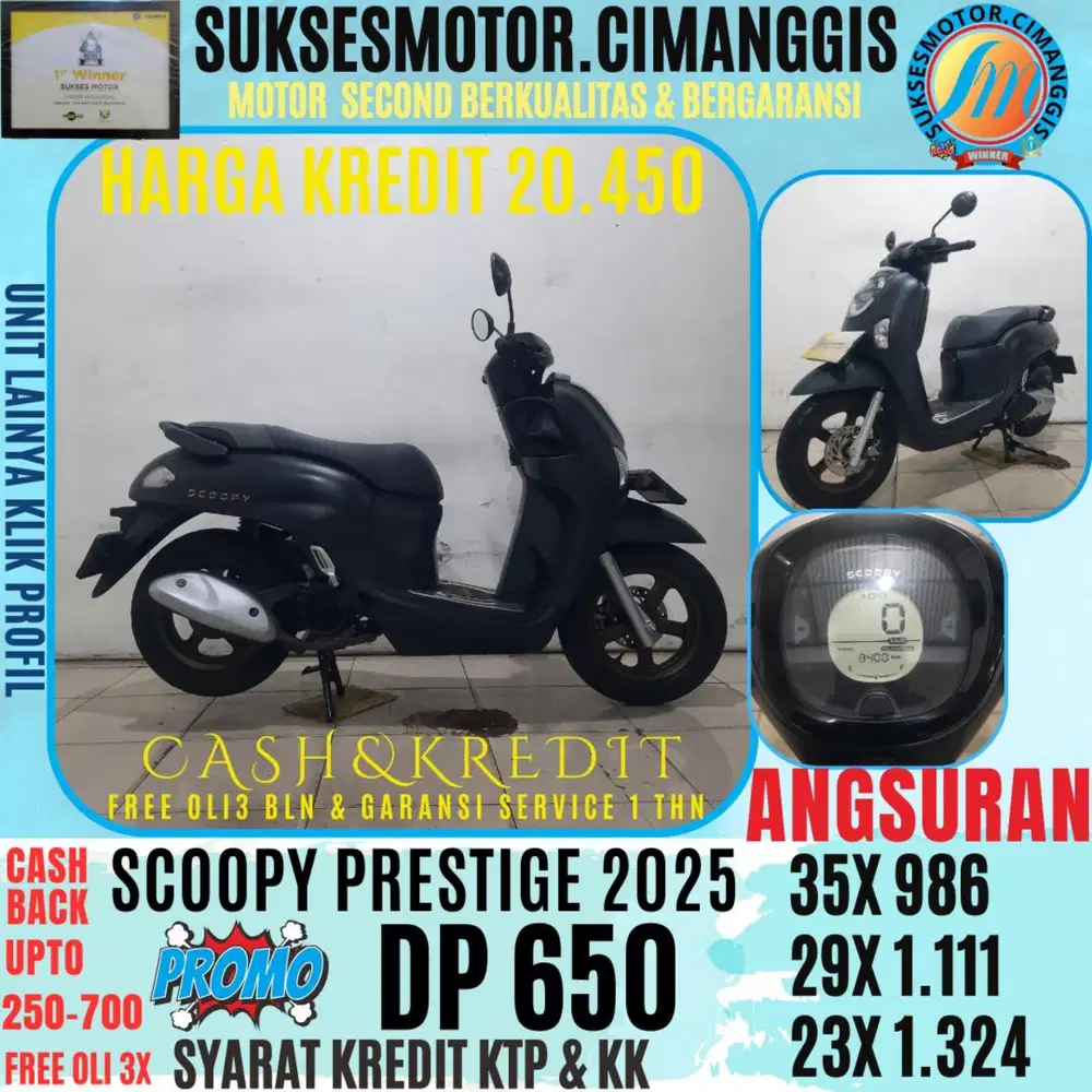 DP 650 NEW SCOOPY KEYLES CASHBACK UPTO 700 RIBUAN FREE OLI3X