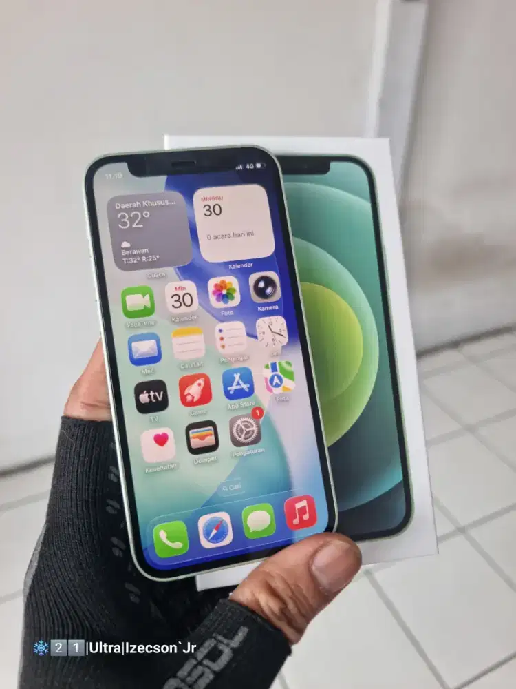 iPhone 12 Mini 64GB LL/A Fullset
95% Mulus, No Minus, Layar Original