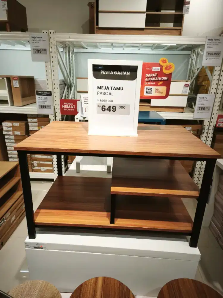 Meja Sofa Coklat Murah