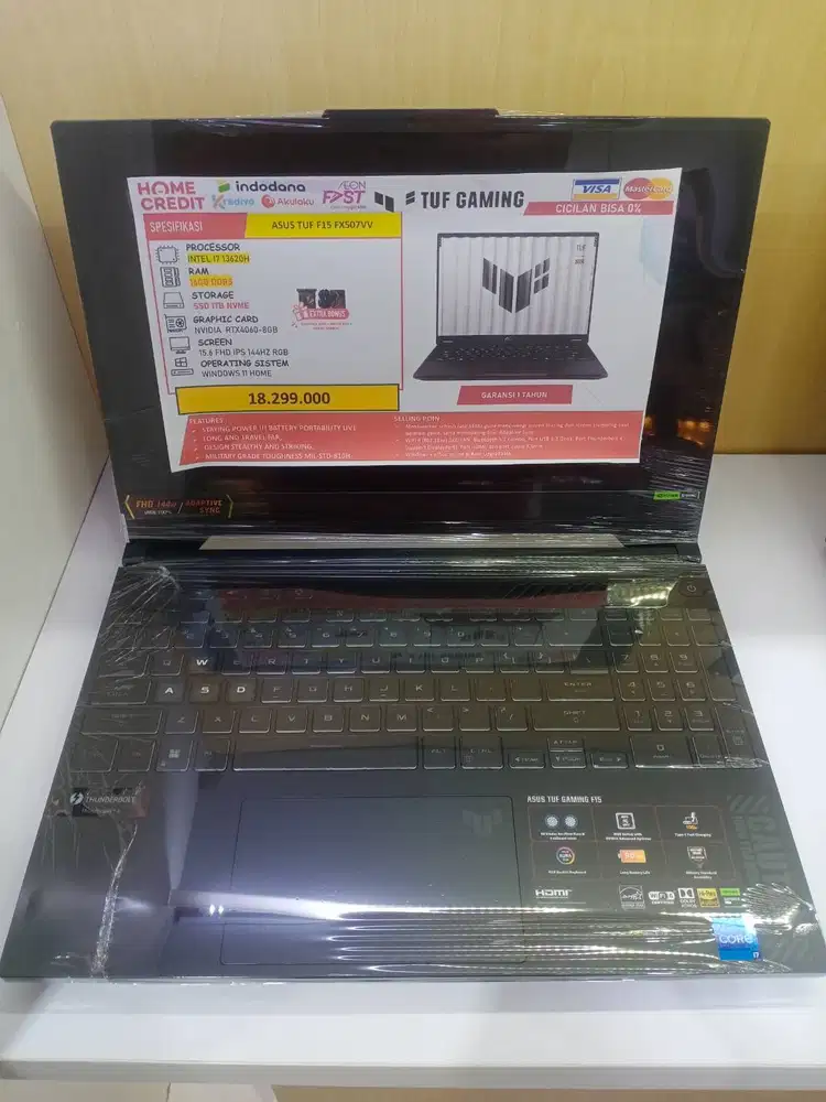 Cicilan/kredit ASUS TUF GAMING F15 Ram 16/1TB