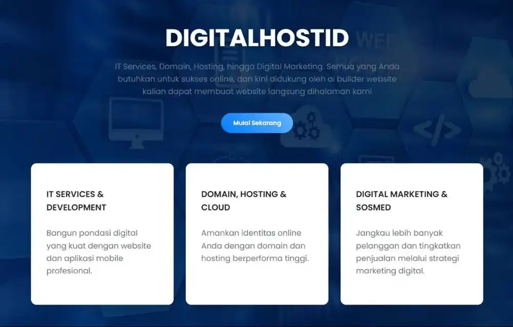 Jasa Desain Website , Domain, Hosting, Cloud, Jasa Digital Marketing