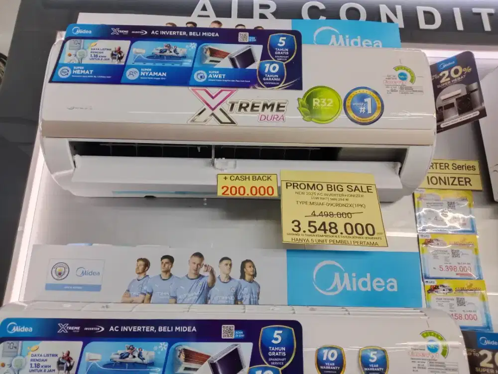 MIDEA AC INVERTER 1PK CICILAN RINGAN TANPA DP