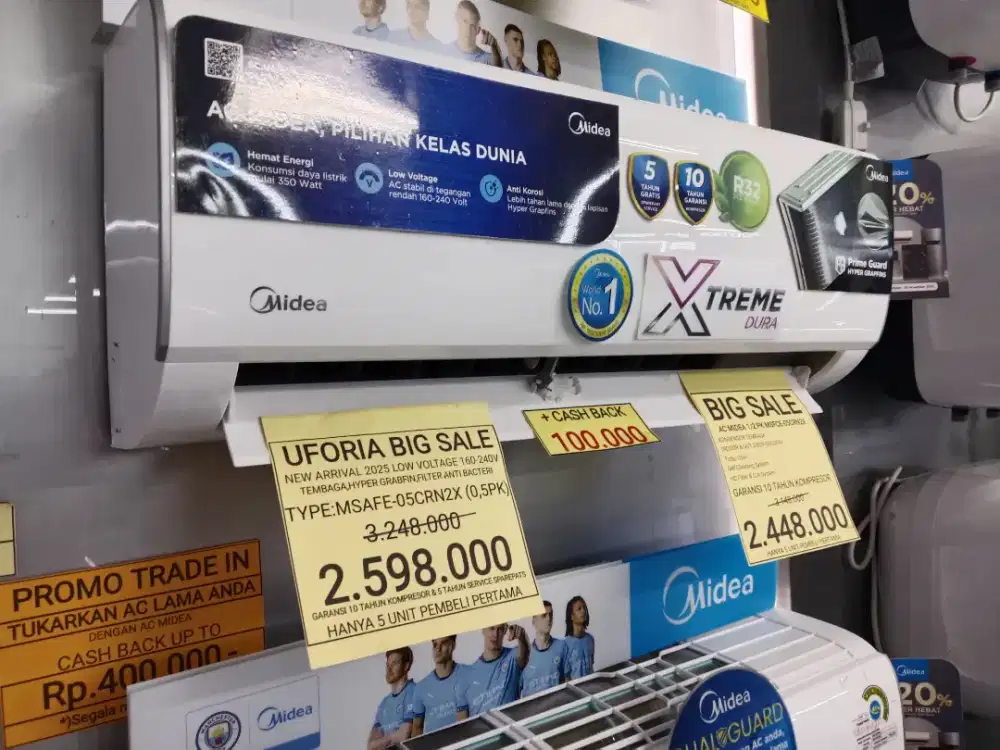 MIDEA AC NON INVERTER 0,5PK CICILAN RINGAN