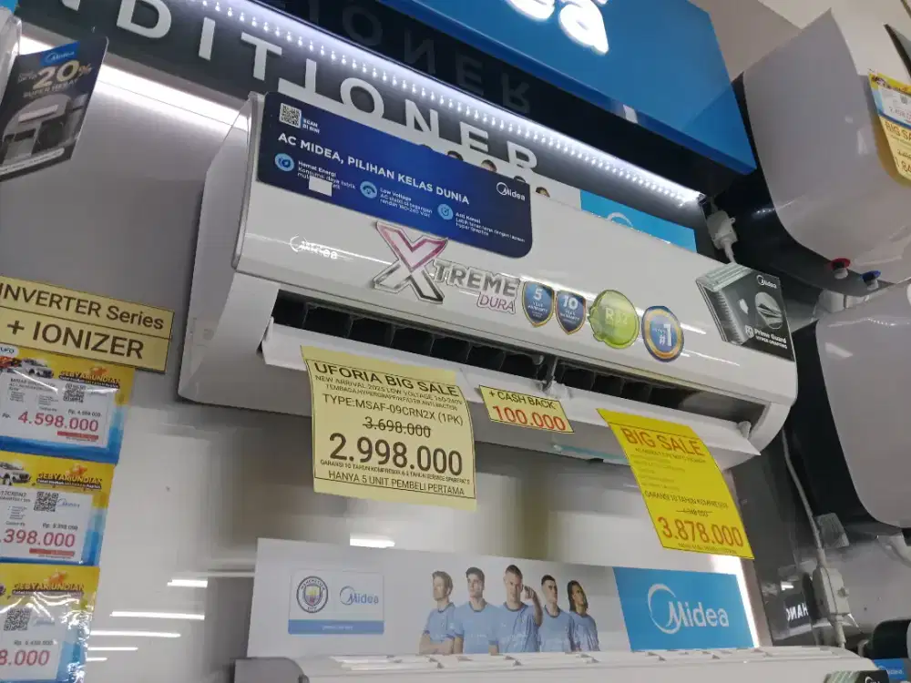MIDEA AC NON INVERTER 1PK CICILAN RINGAN