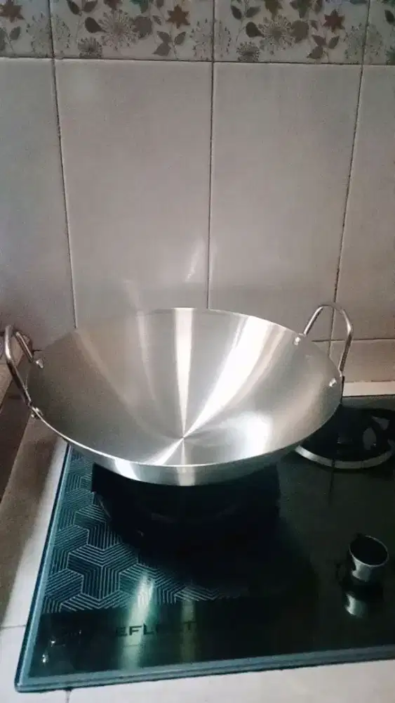 Panci wajan Stenlis kuali stainless anti lengket