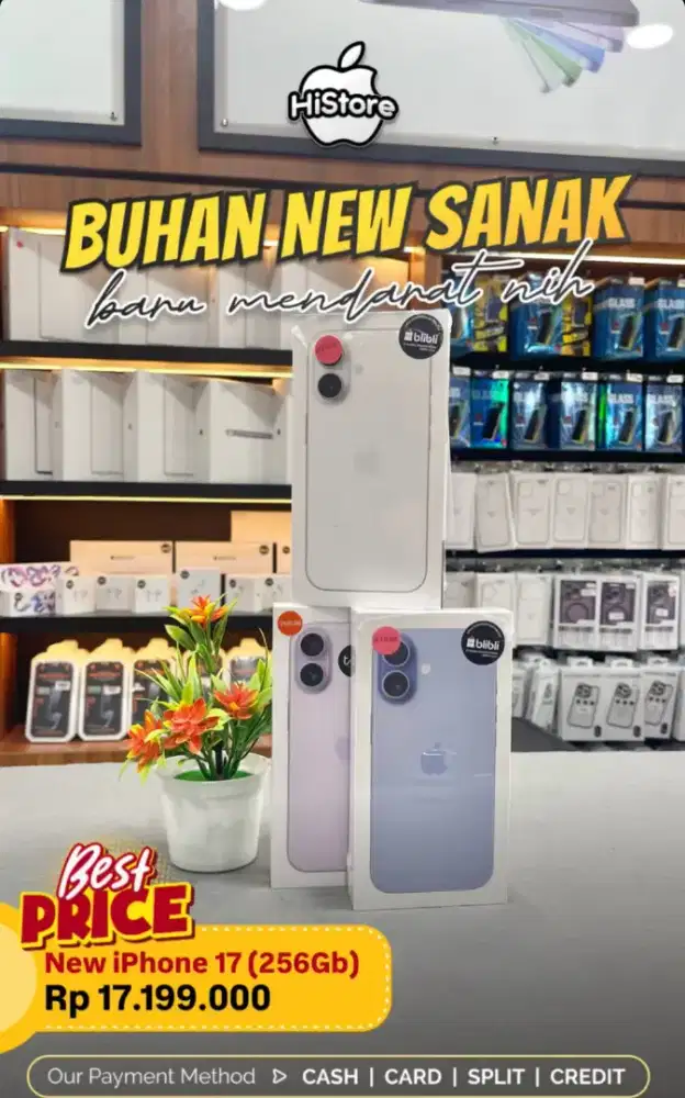 PROMO CICILAN IPHONE 17 256GB VIA HOME CREDIT
