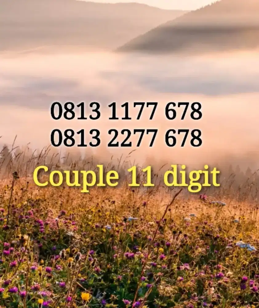 Nomor cantik couple 11 angka