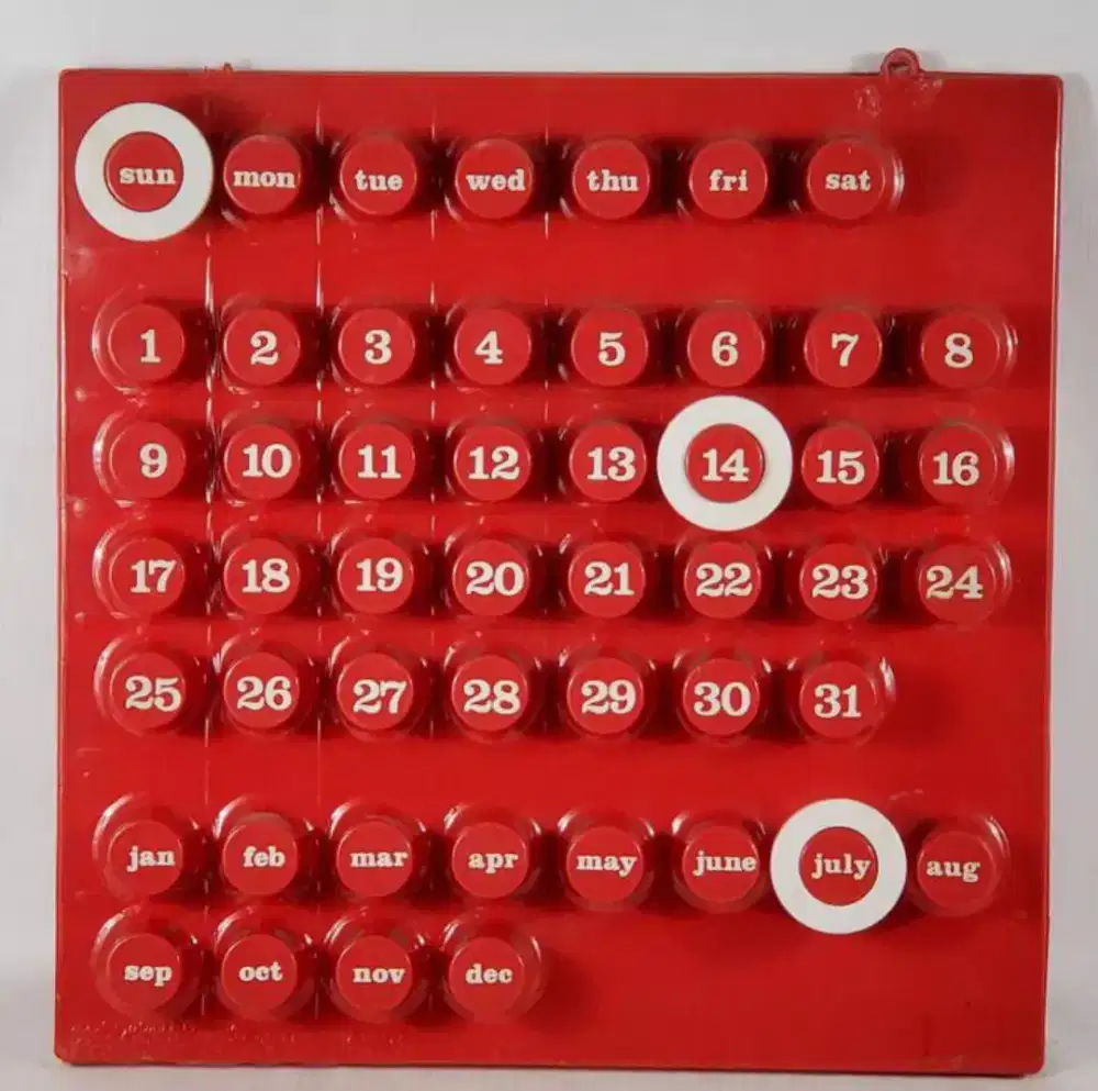 Kalender dari bahan sederhana