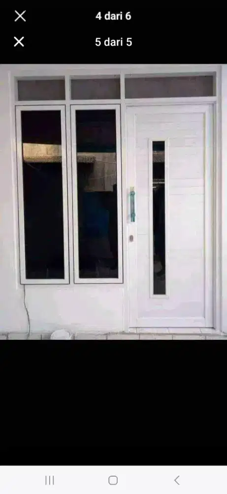 Jual kusen pintu satu dan pintu dua dari bahan aluminium dan kayu