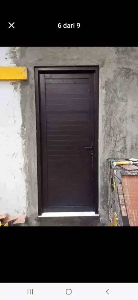 Jual kusen pintu satu dan pintu dua dari bahan aluminium dan kayu