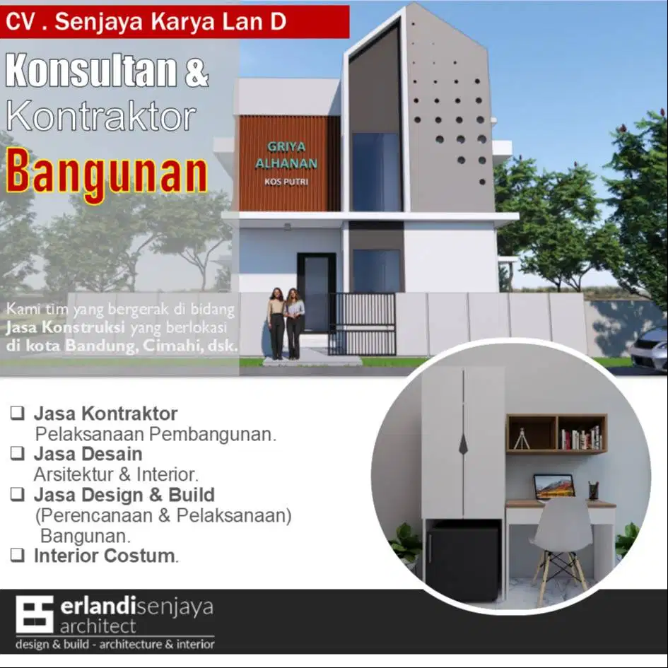 Jasa Kontraktor/ Arsitek & Interior/ Renovasi/ Tukang/ Kitchen Set