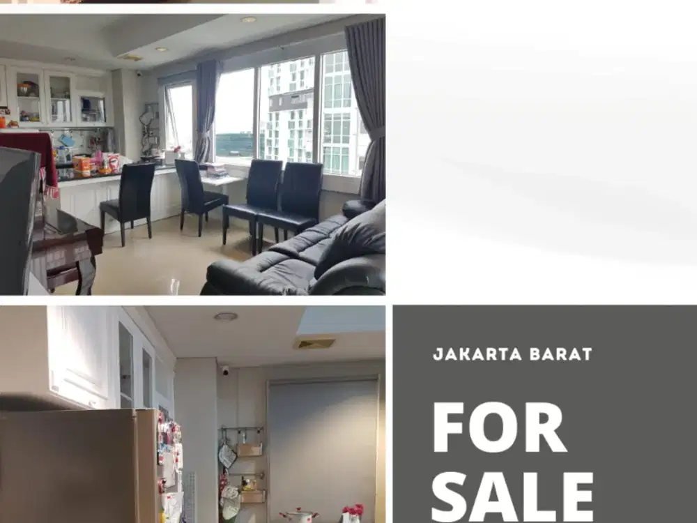 Dijual Apartemen Metro park 2 bedroom. Puri. Jakarta barat Hoek menghadap Metro TV dan Swimming pool