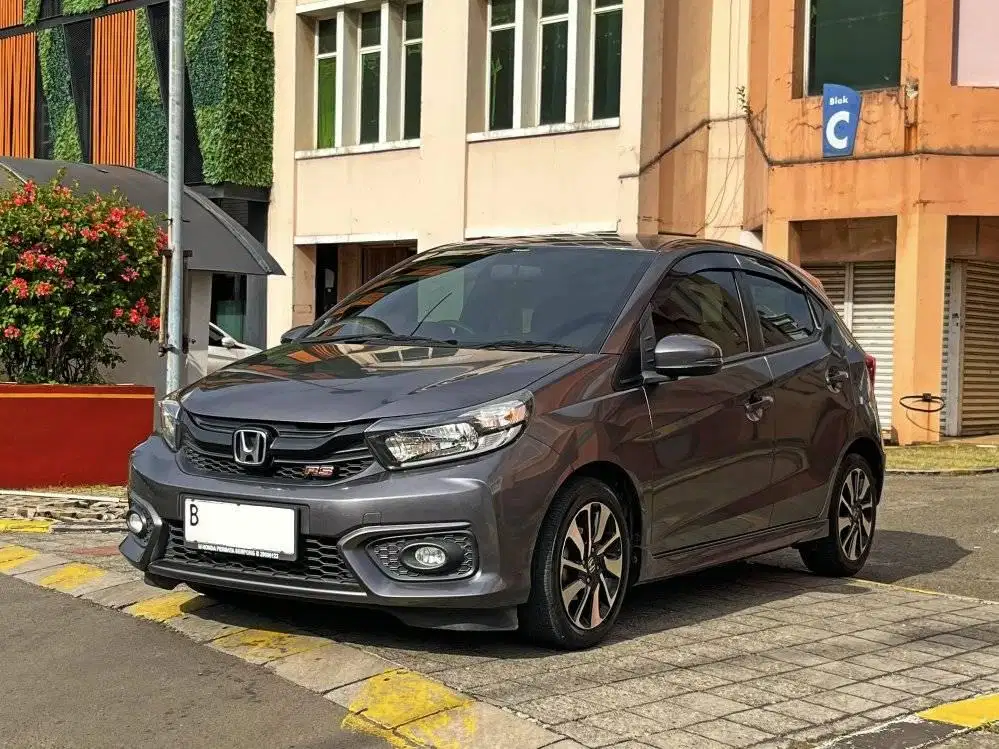 KM 30rb Honda Brio 1.2 RS Cvt 2020 Abu Metalik Record Honda Dp 5jt