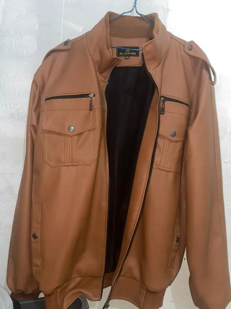 jaket kulit pria