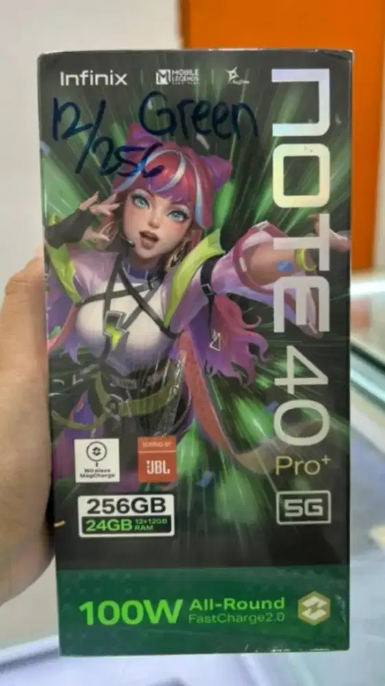 Hp Infinix Note 40pr0+ ram 12+12/255