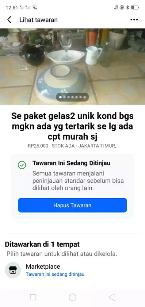 Se paket gelas2 unik kond bgs mgkn ada yg tertarik murah sj cpt