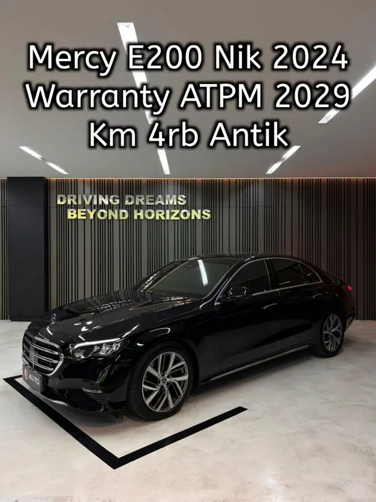 Mercedes Benz E200 Exclusive Line 2025 Hitam Km4rb B1503SAT Nik 2024