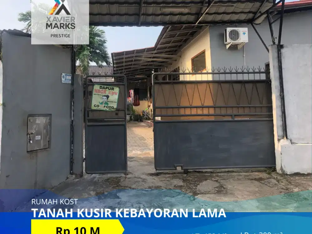 DIJUAL  RUMAH KOS PETAKAN (Semi Furnish) DI JALAN TANAH KUSIR KEBAYORAN LAMA JAKARTA SELATAN