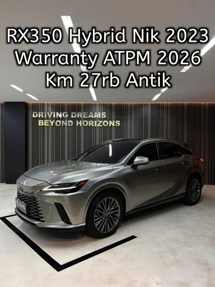 Lexus RX350H Hybrid 2024 Abu2 Met Km27rb Sonic Titanium L33Y Nik 2023