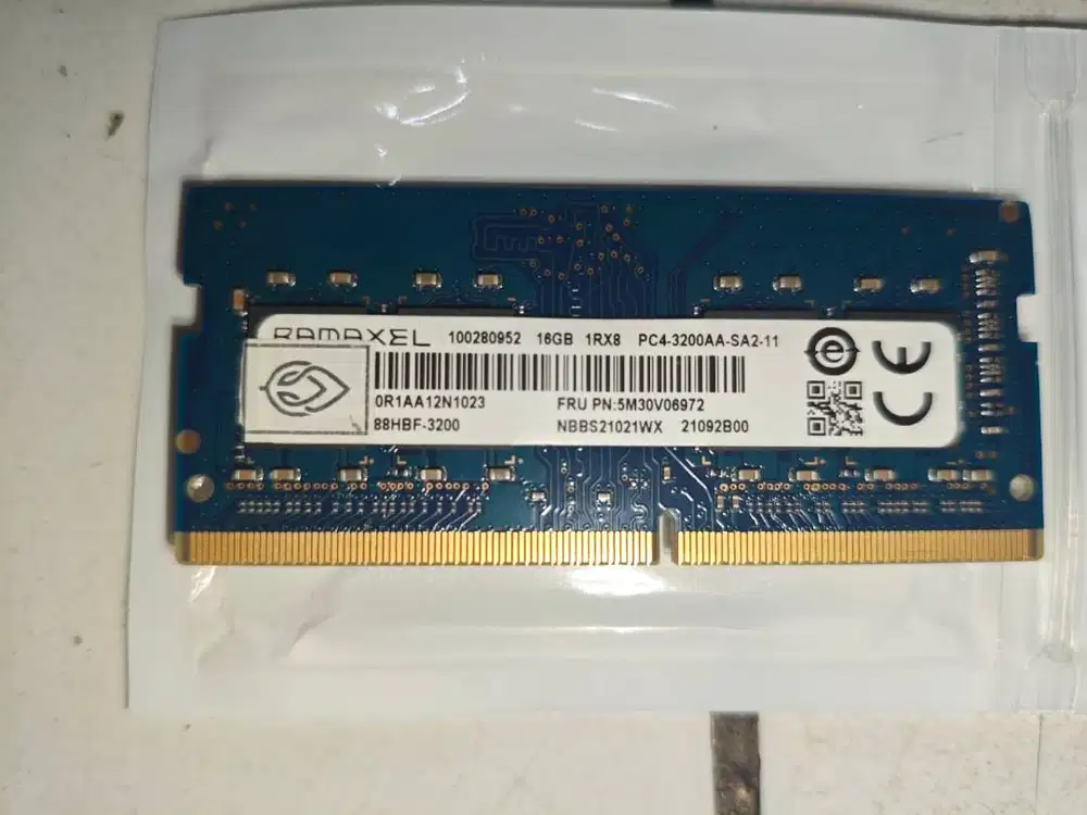 RAMAXEL RAM SODIMM Laptop 16GB DDR4 3200MHz Bekas