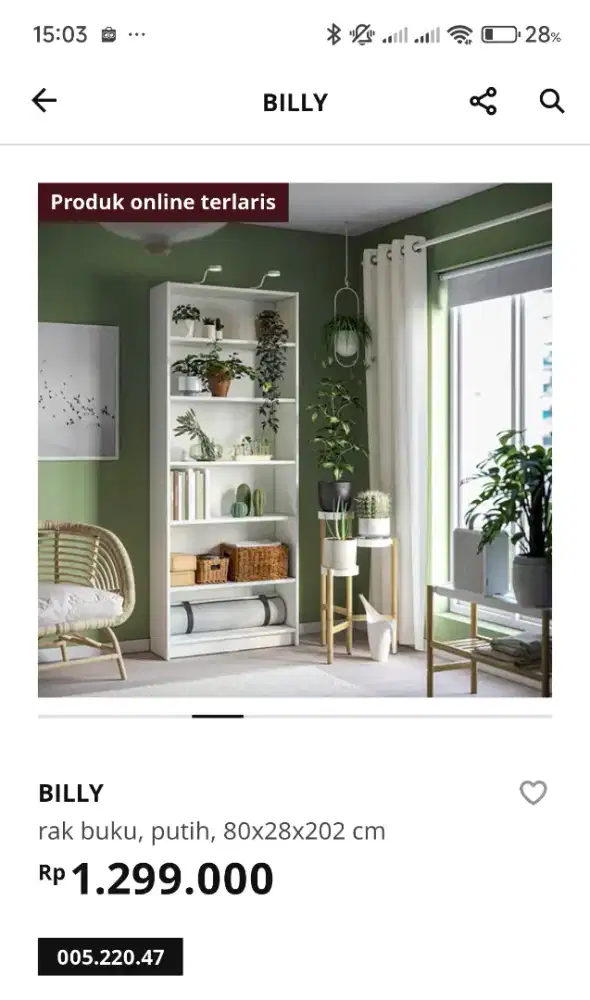 Billy ikea kondisi bagus