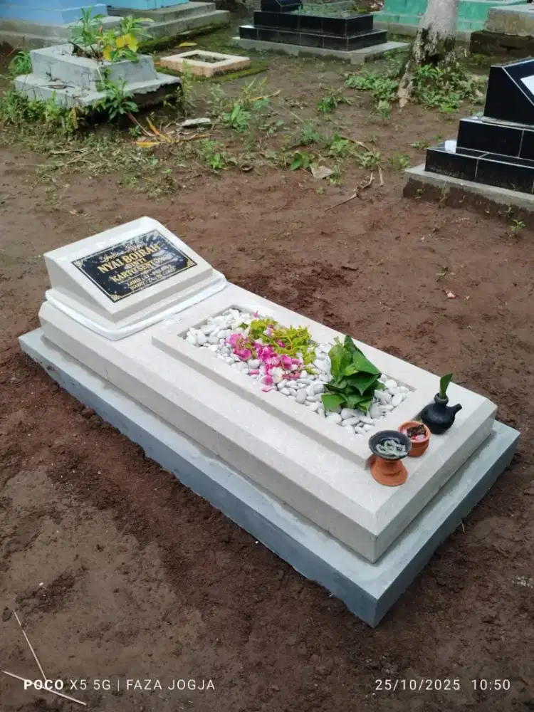 KIJING MAKAM GRANIT KIJING KRAMIK, TRASO, BATU ALAM,  MARMER, BAYI