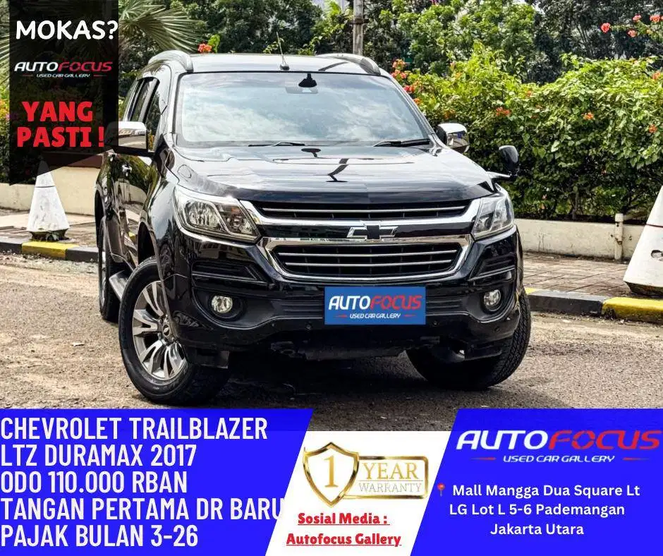 Chevrolet Trailblazer 2.5 LTZ Duramax Diesel AT nik 2017 hitam Tgn 1