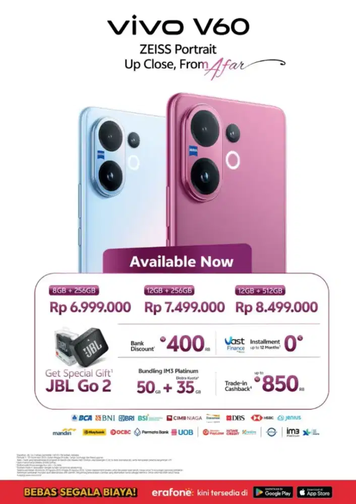 PROMO HARI INI VIVO V60 ZEISS