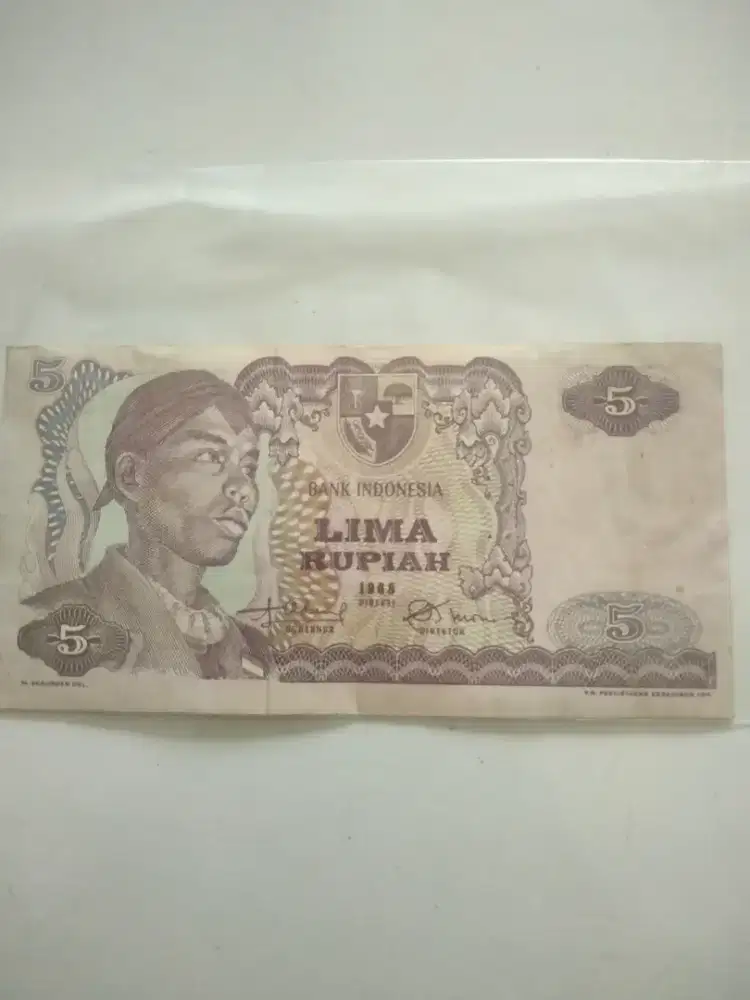 Uang kertas 5 rupiah