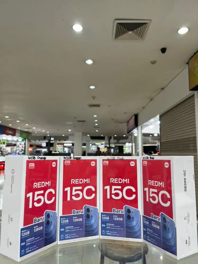 Redmi 15c 6/128 Baru Segel Garansi