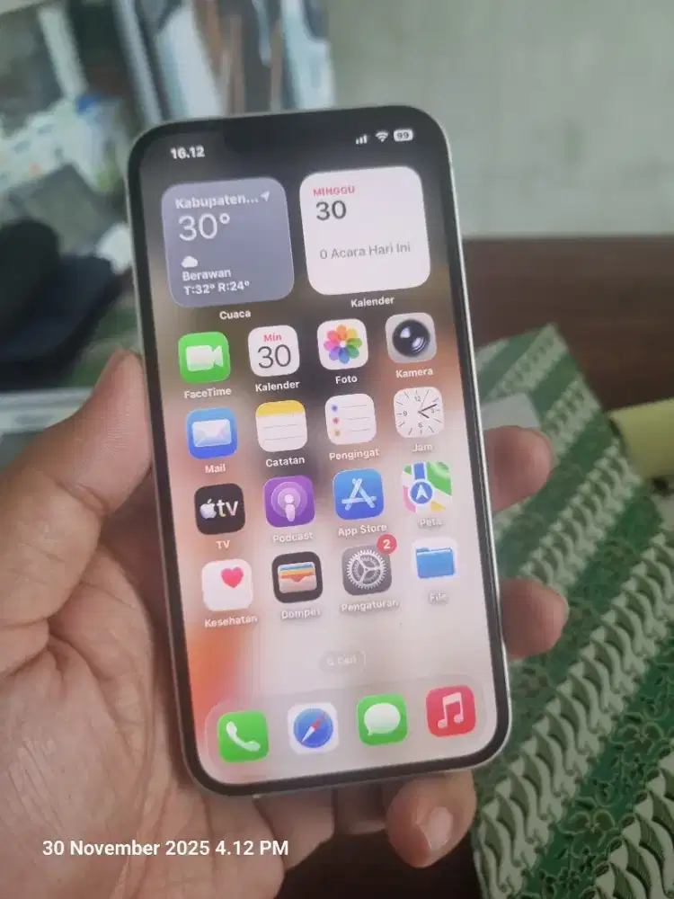 Iphone 13 resmi ibox starlight masih garansi fullset