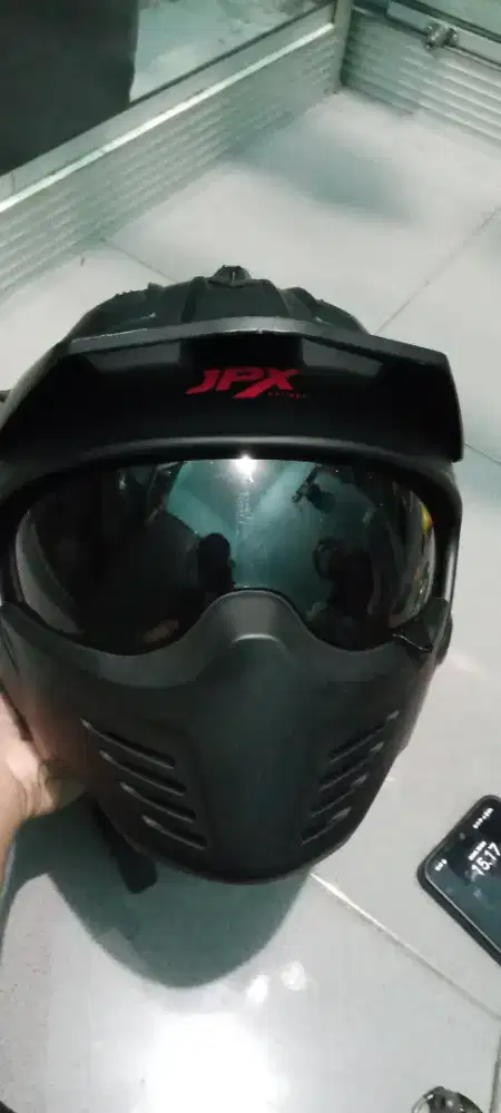 Helm JPX MX726-R Modular - Hitam Doff