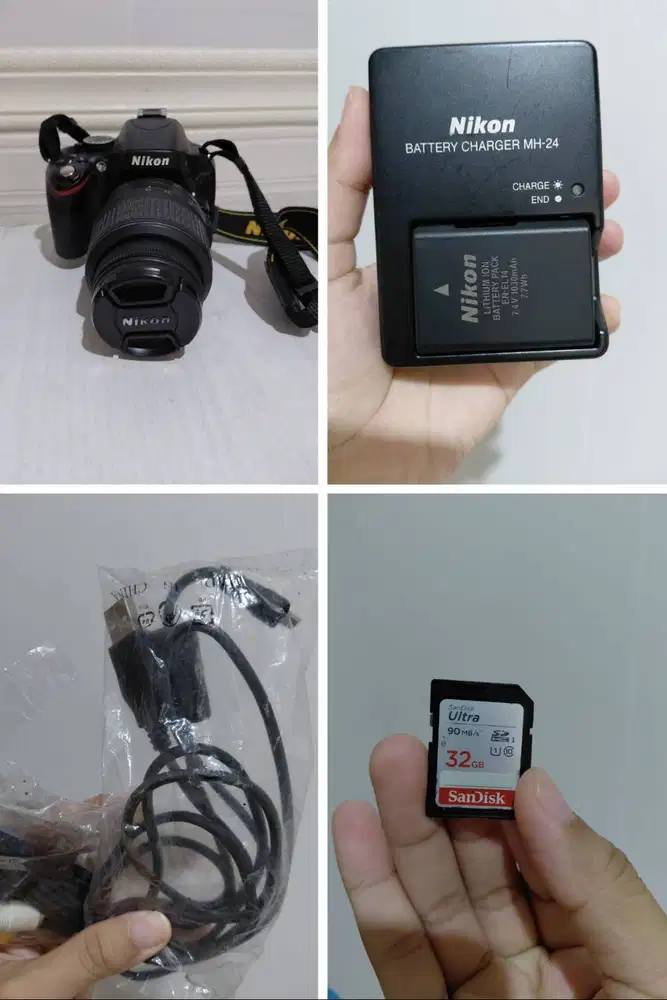 Nikon D5100 + Lensa Kit | Siap Pakai | Fullset + Bonus | Nego Tipis