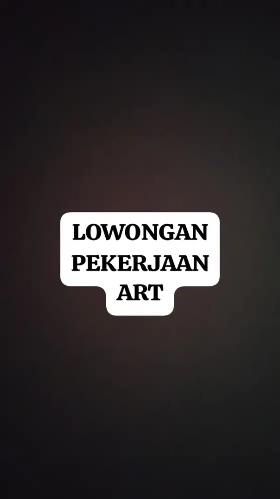 lowongan kerja ART serabutan area sleman