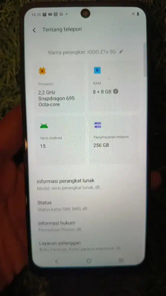 Iqoo z7x 8+8/256 5G by vivo