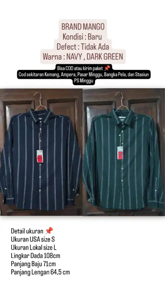 Kemeja Pria Brand Mango
