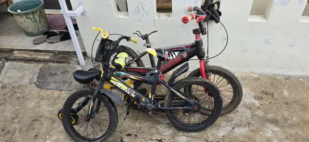 Borongan sepeda ada 3 unit