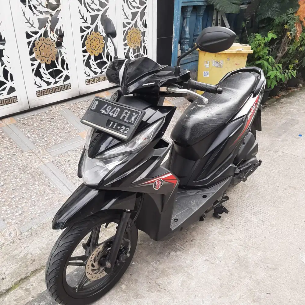 Honda Beat ECO 2017 ss lengkap mesin bagus plat Bekasi kabupaten